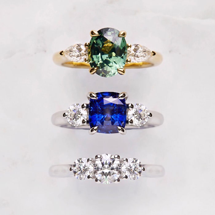 Lab grown diamonds & coloured gemstones