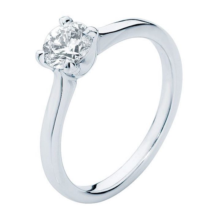 Via Mazzini Platinum Plated AAA Swiss Crystal Proposal Ring for Women  (Ring0436) : Amazon.in: Fashion
