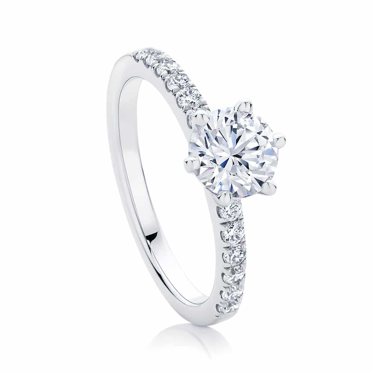 Bespoke sapphire diamond engagement ring | Sydney jewellers