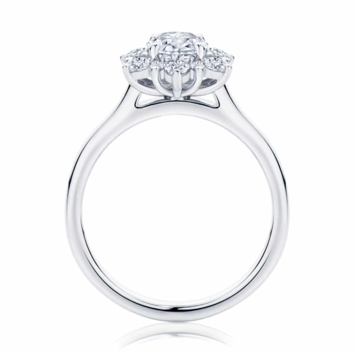 Snowflake Diamond Engagement Ring in Platinum | Snowflake