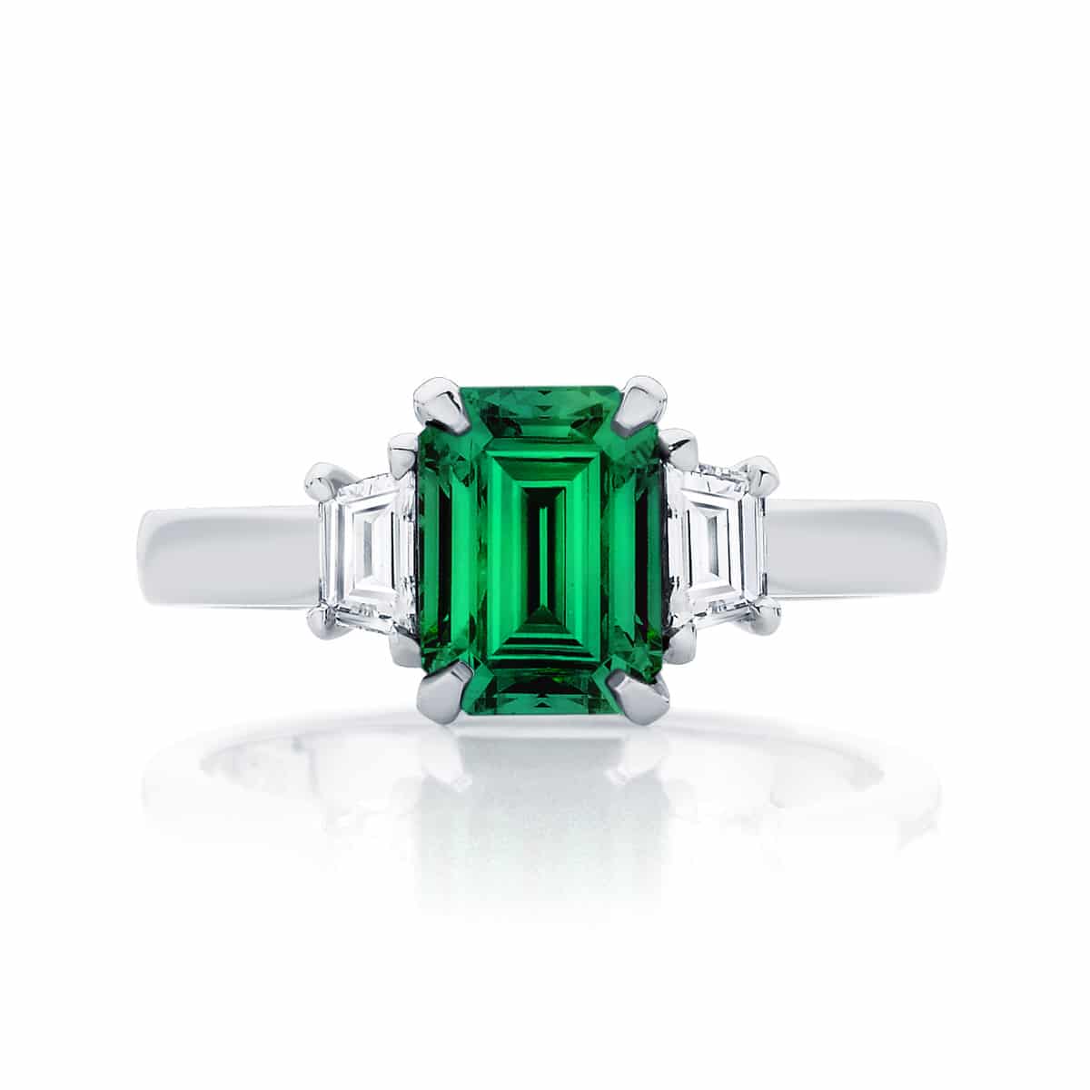 1.69 Carat Green Diamond Engagement Ring Vintage Style 14k Black Gold  Certified Handmade Vintage Style