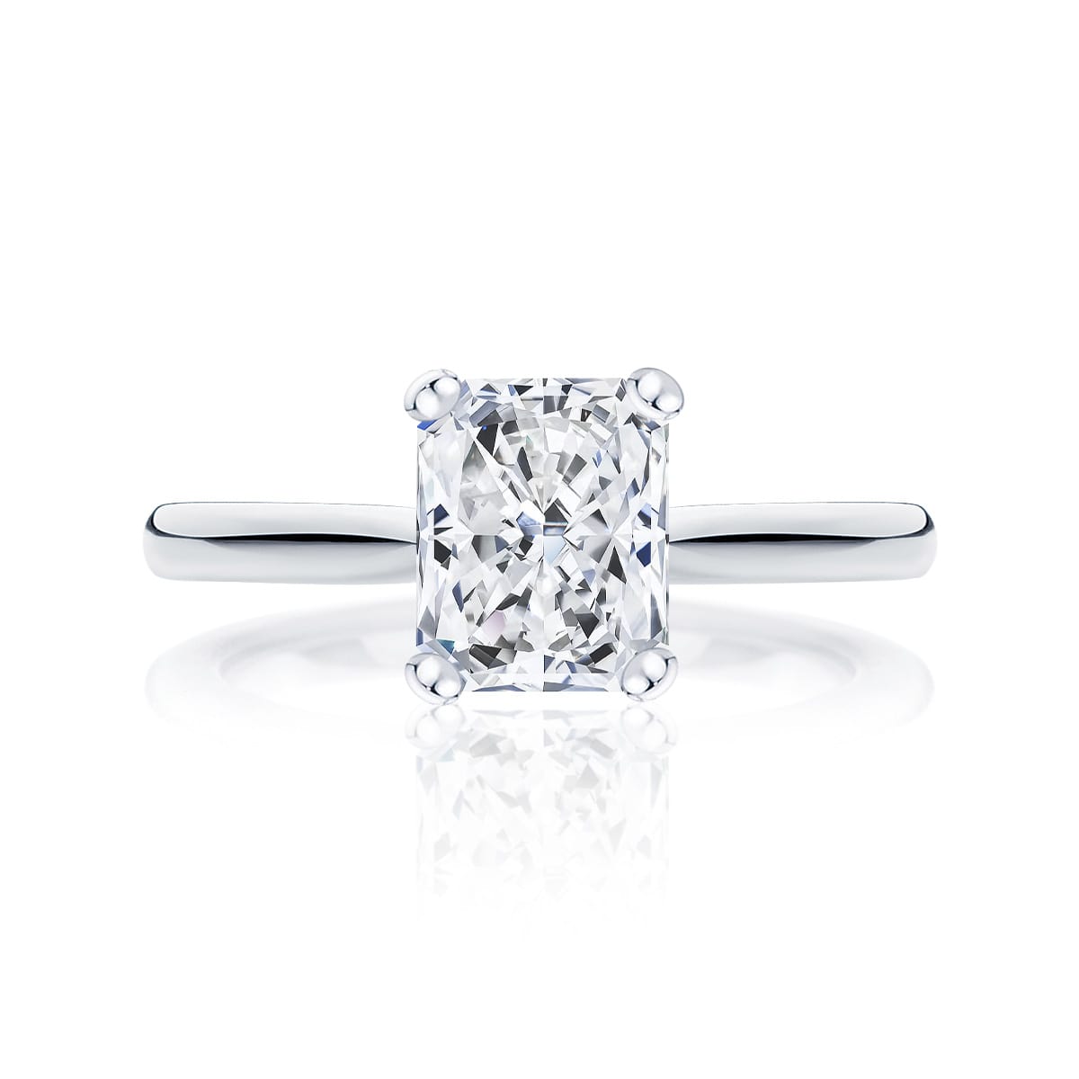 Radiant Cut Diamond Engagement Ring | Radiant engagement rings, Wedding  rings, Dream engagement rings
