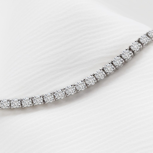 White Gold 5.12ct Diamond Tennis Bracelet