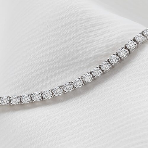 Amazon.com: 5 Carat Tennis Diamond Bracelet for Women 14k White Gold (E-F  Color VS2/SI1 Clarity) Certified Lab Grown diamond : Handmade Products