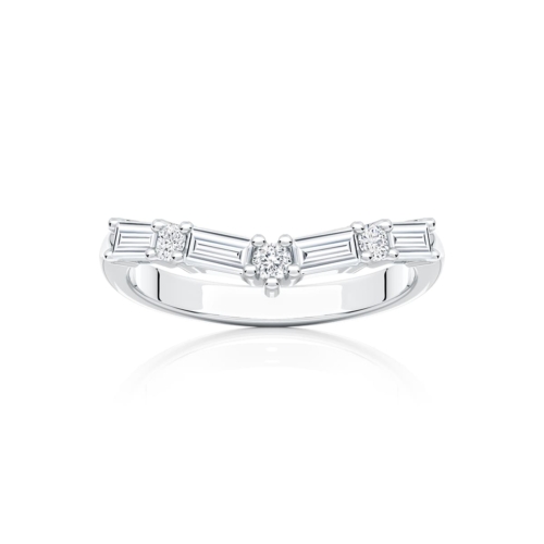 Esplanade Baguette Diamond Eternity Ring in Platinum