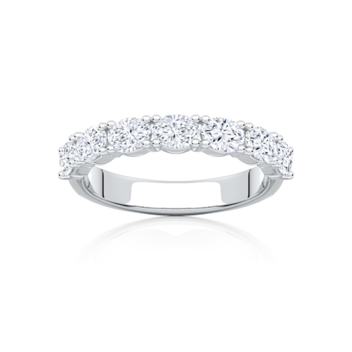 Parabola Oval Lab Grown Diamond Wedding Ring in Platinum