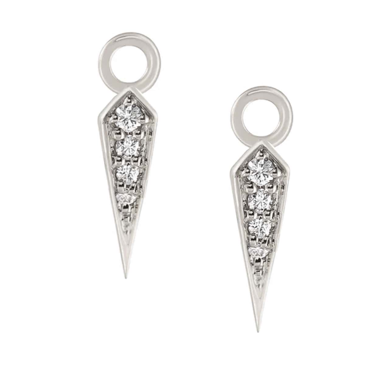 Vela Diamond Drop - White Gold