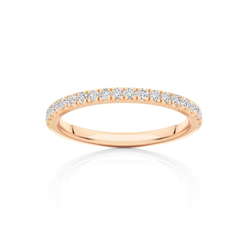 Diamond Classic Wedding Ring in Rose Gold | Chantille