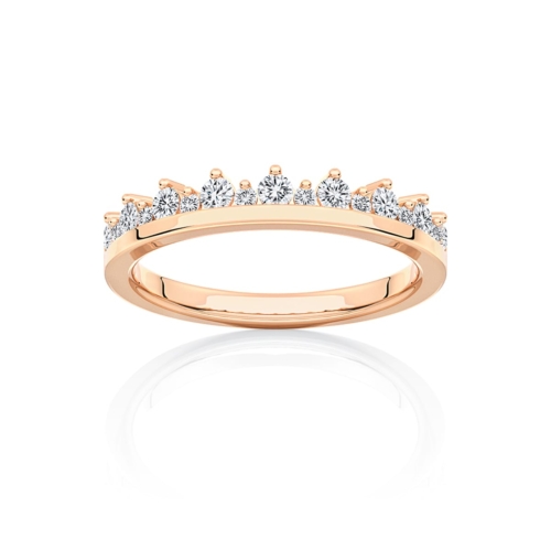 Diamond Classic Wedding Ring in Rose Gold | Garland