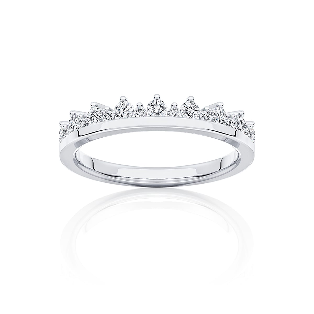 Diamond Classic Wedding Ring in White Gold | Garland