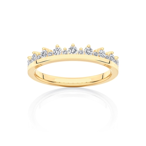 Diamond Classic Wedding Ring in Yellow Gold | Garland