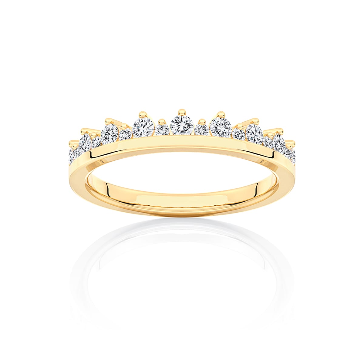 Diamond Classic Wedding Ring in Yellow Gold | Garland