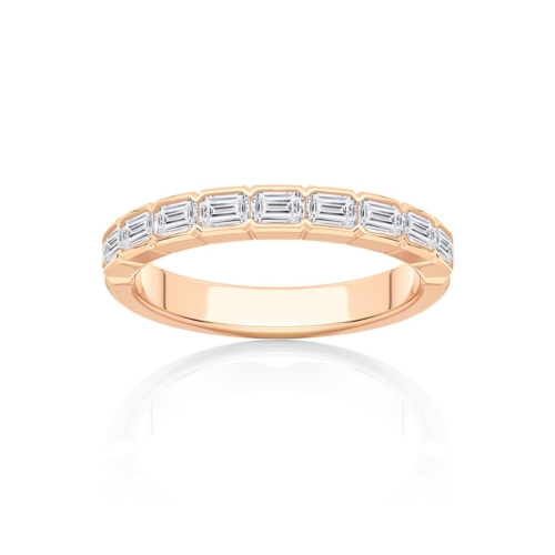 Diamond Classic Wedding Ring in Rose Gold | Isa