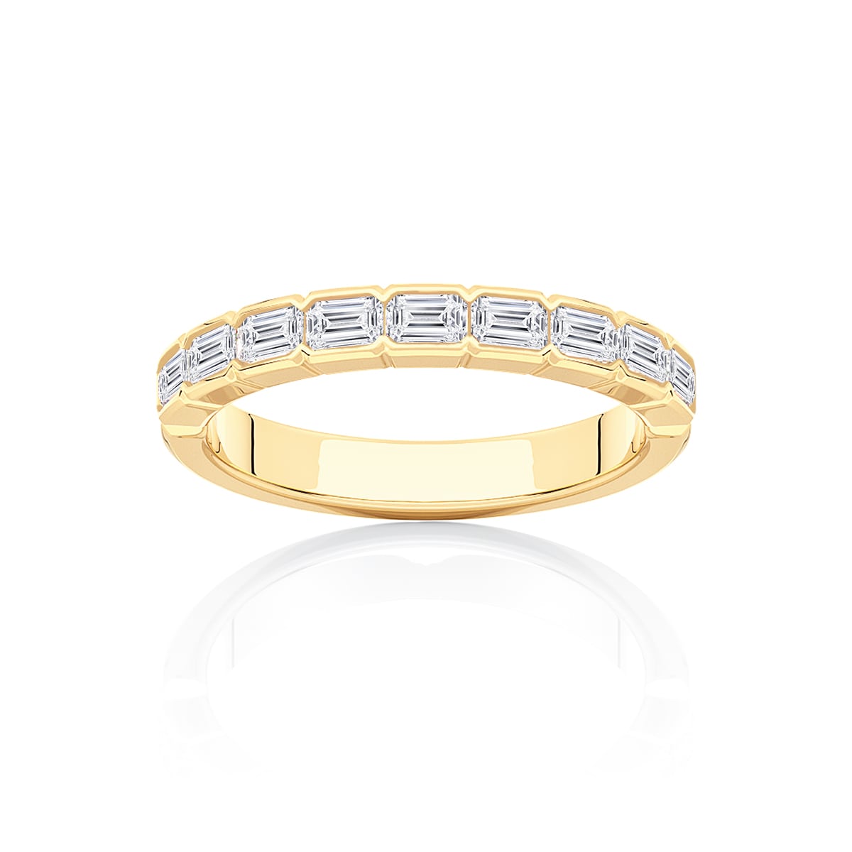 Diamond Classic Wedding Ring in Yellow Gold | Isa