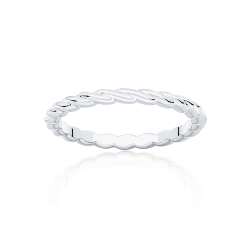 Twisted Wire Wedding Ring in Platinum | Torsade