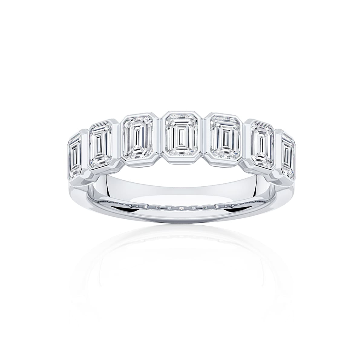 Diamond Classic Wedding Ring in White Gold | Verglas